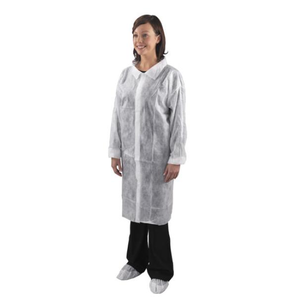 Polyco-White-Visitors-Coat-Large